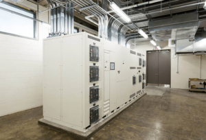 white data center equipment